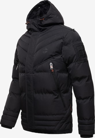 STONE HARBOUR Winter jacket 'Romaan' in Black: front