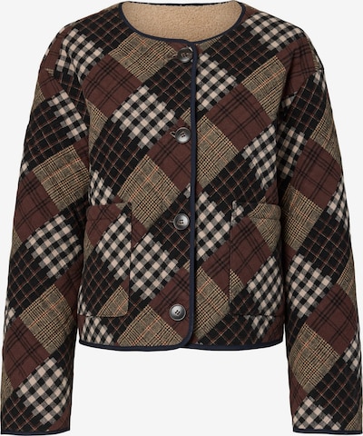 YAS Jacke 'YASAnari' in beige / creme / rostbraun / schwarz, Produktansicht