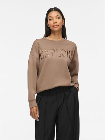 VILA Sweatshirt 'VIReflect' i brun: forside