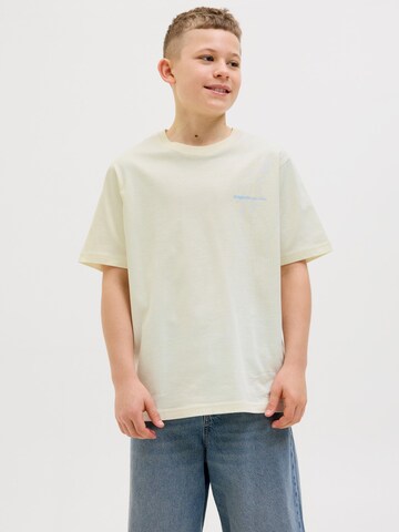 T-Shirt 'JORParos' Jack & Jones Junior en blanc : devant