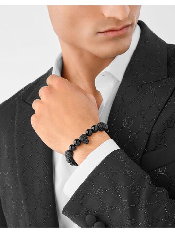 Philipp Plein Armband in Schwarz: Vorderseite