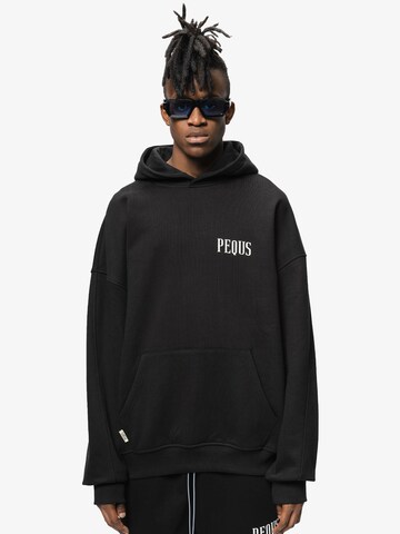 Pequs Sweatshirt in Schwarz: predná strana