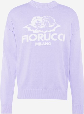 Sweat-shirt Fiorucci en violet : devant