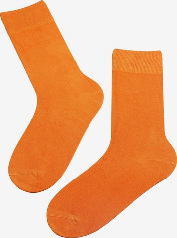 Chaussettes 'TAUNO' Sokisahtel en orange : devant