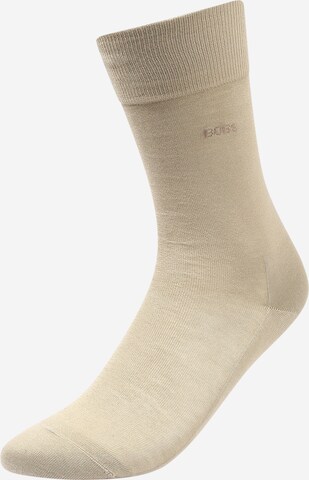 Chaussettes 'George' BOSS en beige : devant