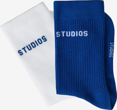 Sportinės kojinės iš Copenhagen Studios, spalva – mėlyna / balta, Prekių apžvalga