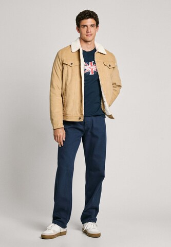 Pepe Jeans Between-Season Jacket 'THRIS' in Beige