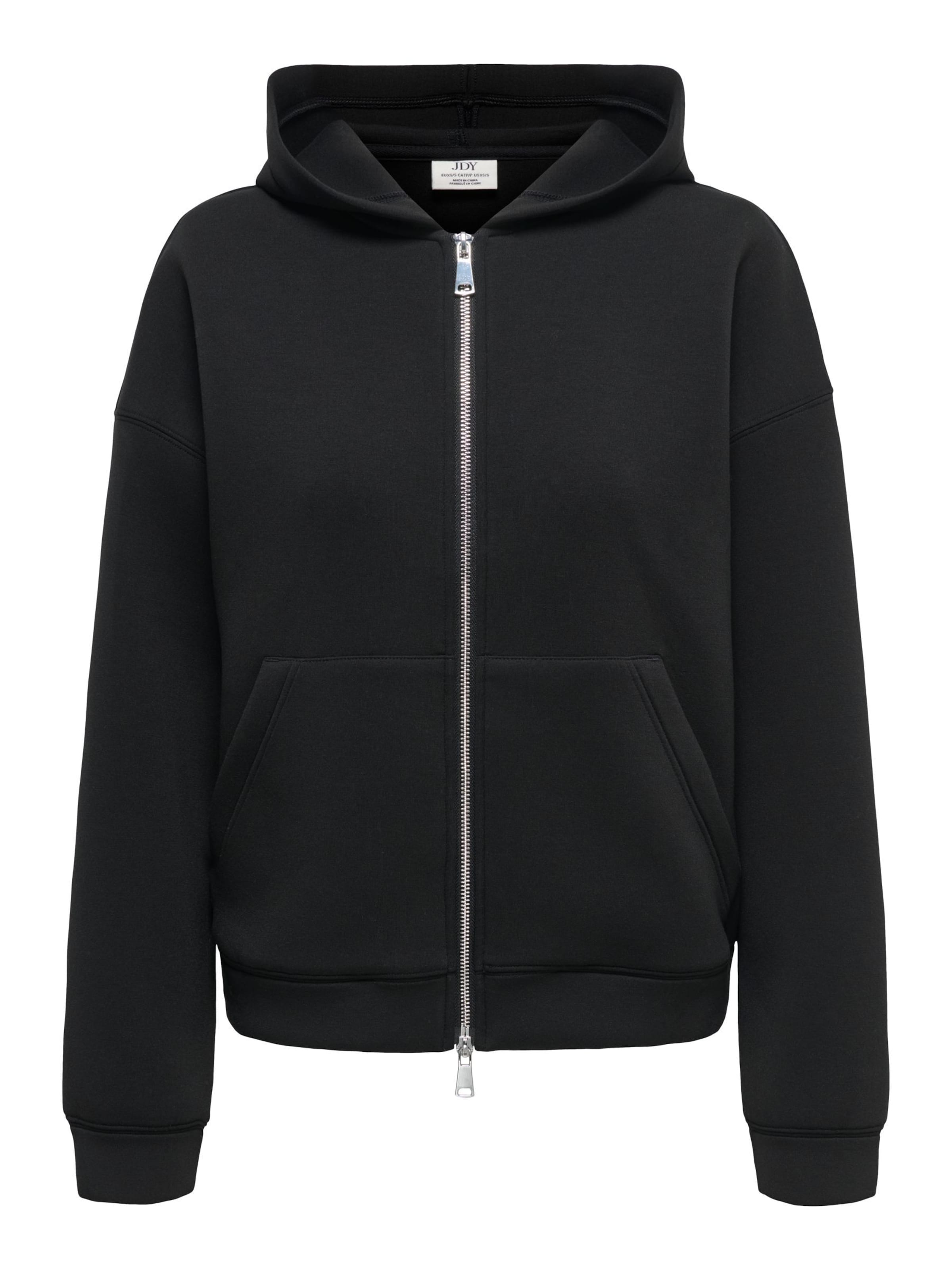 JDY Sweatvest 'JDYSabrina' in Zwart: voorkant