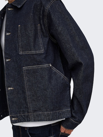 Veste mi-saison 'ONSArtisan' Only & Sons en bleu