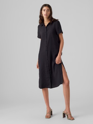 Vero Moda Tall Shirt dress 'Queeny' in Black