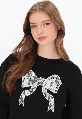 MYMO Sweatshirt in Zwart