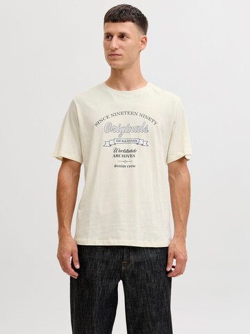 JACK & JONES Shirt in Beige: front