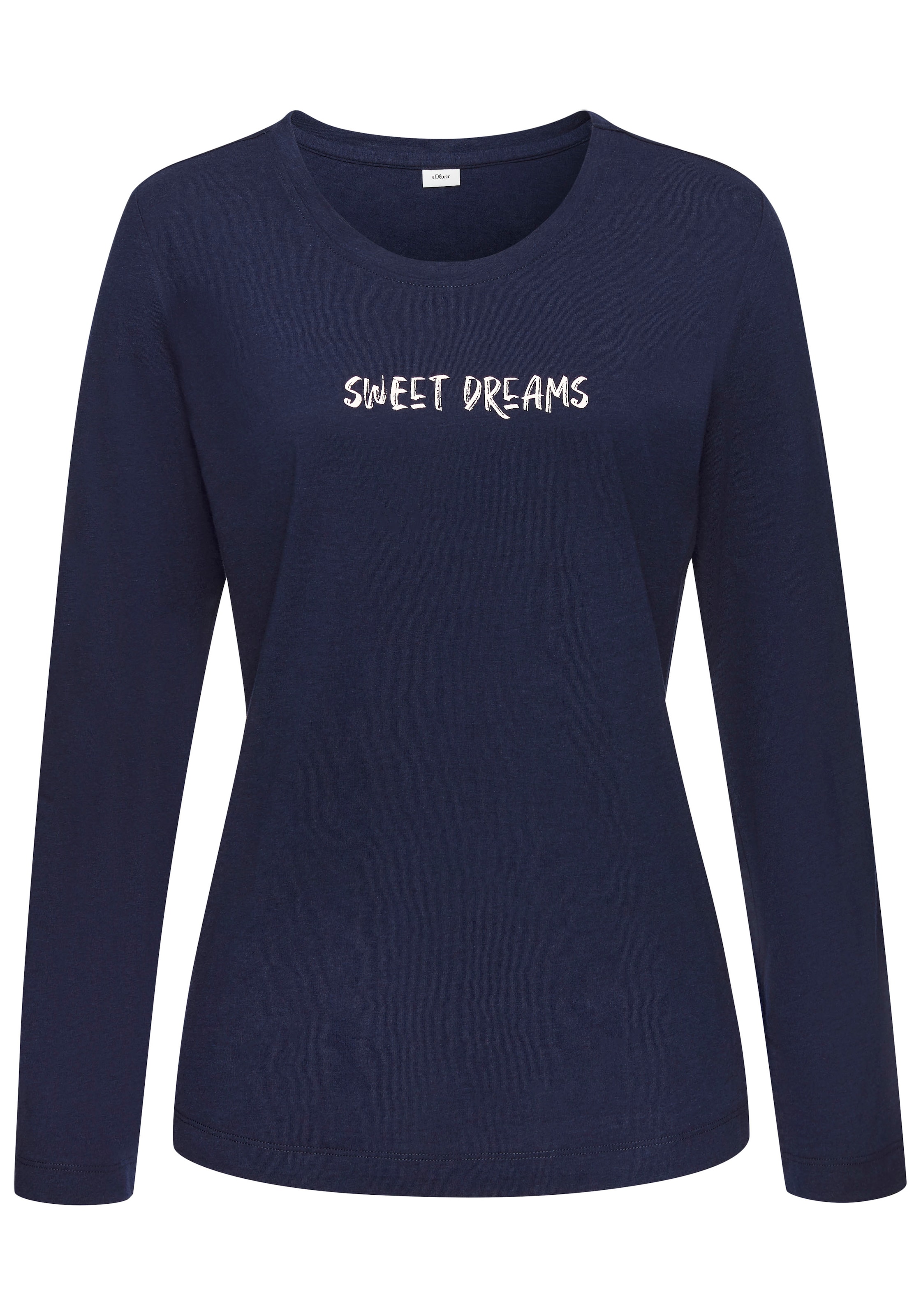 s.Oliver Tričko na spaní – modrá: přední strana