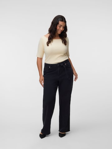 Vero Moda Curve - Pierna ancha Vaquero 'VMCTessa' en negro