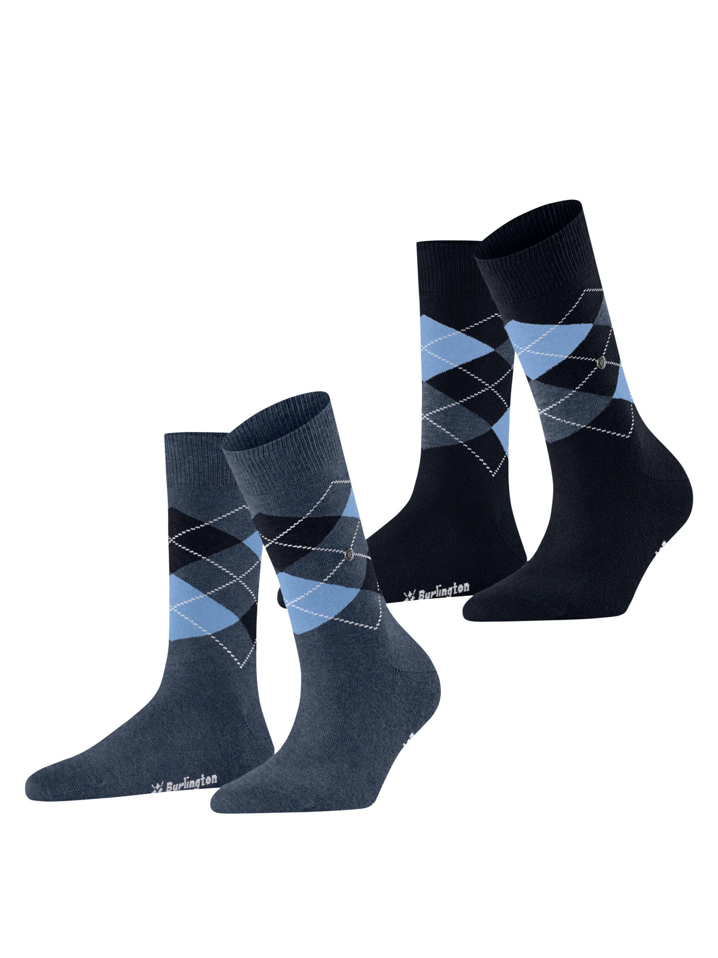 BURLINGTON Socken 'Everyday Argyle' in Blau: Vorderseite