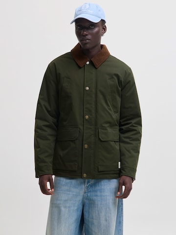 JACK & JONES Tussenjas 'JORNORREBRO' in Groen: voorkant