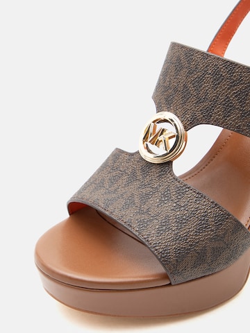 MICHAEL Michael Kors Sandály 'ERIN' – hnědá