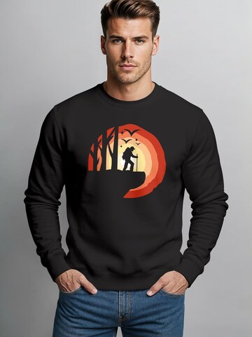 Neverless Sweatshirt 'Wanderer'‌‌‌‌‌‌‌‌‌‌ in Schwarz
