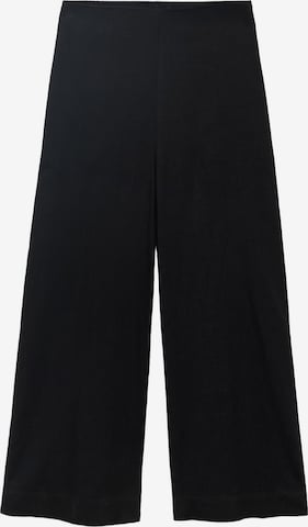 MANGO Wide leg Trousers in Black: front
