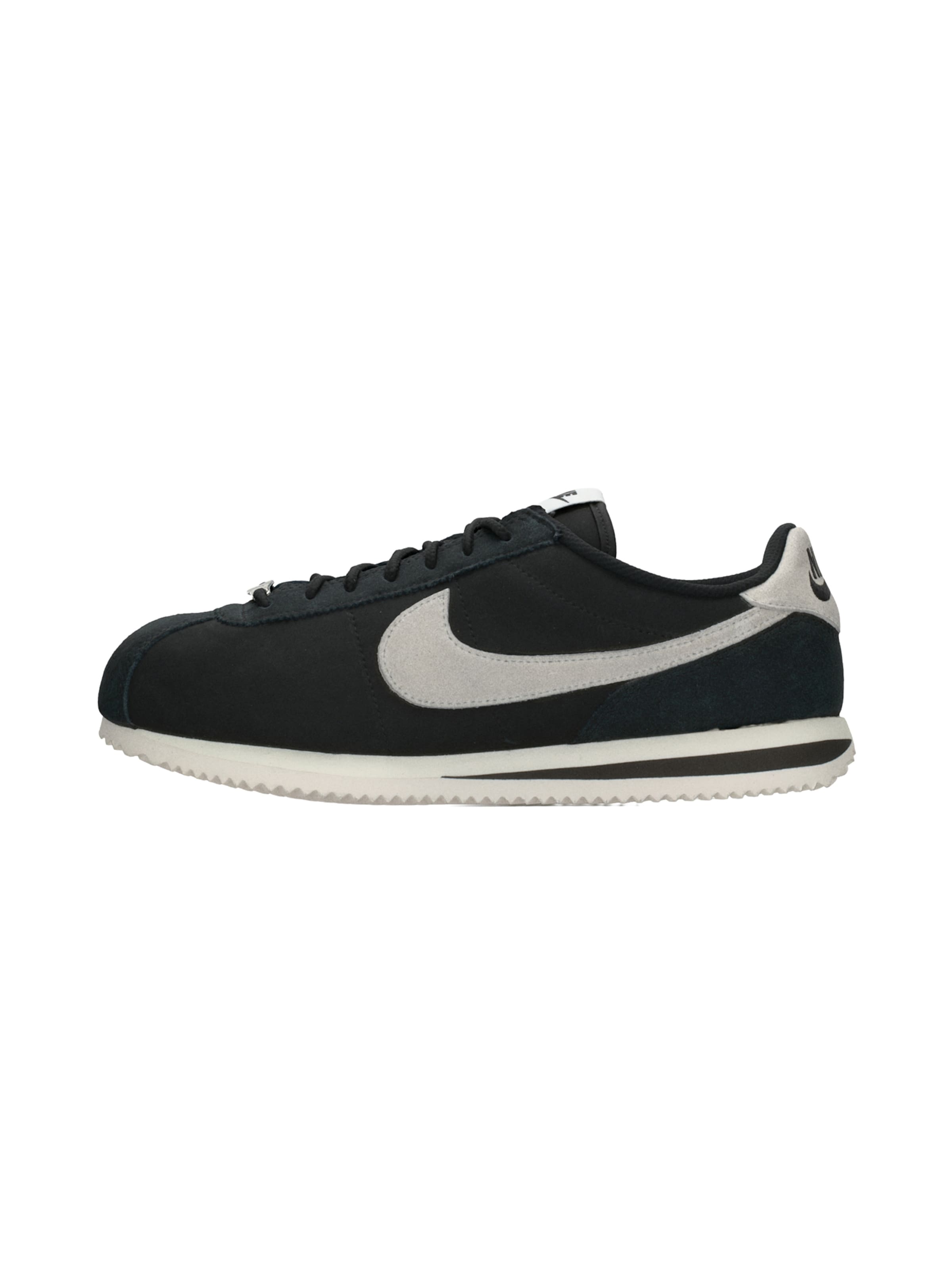 Baskets basses 'Cortez Premium' Nike Sportswear en noir : devant