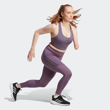 ADIDAS PERFORMANCE Skinny Workout Pants 'Dailyrun' in Purple