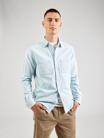 TRAPP Regular Fit Hemd in Blau: Vorderseite