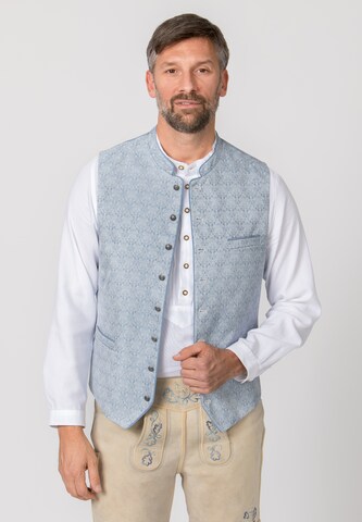 STOCKERPOINT Traditional Vest 'Natale' in Blue: front