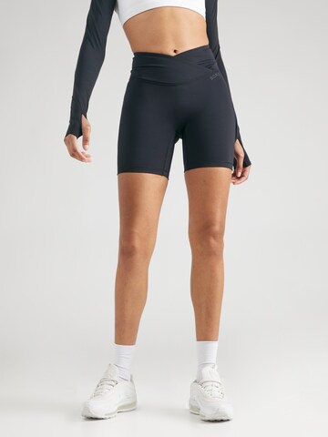 Skinny Pantaloni sport 'STUDIO' de la BJÖRN BORG pe negru: față