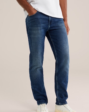 WE Fashion Slim fit Jeans in Blue: front