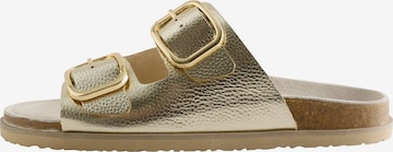 Next - Sapato aberto em ouro: frente