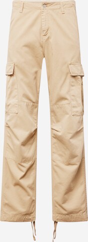 Carhartt WIP Loosefit Cargobyxa i beige: framsida