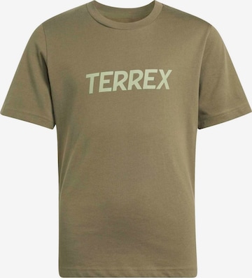 ADIDAS TERREX Funktionsskjorte i grøn: forside