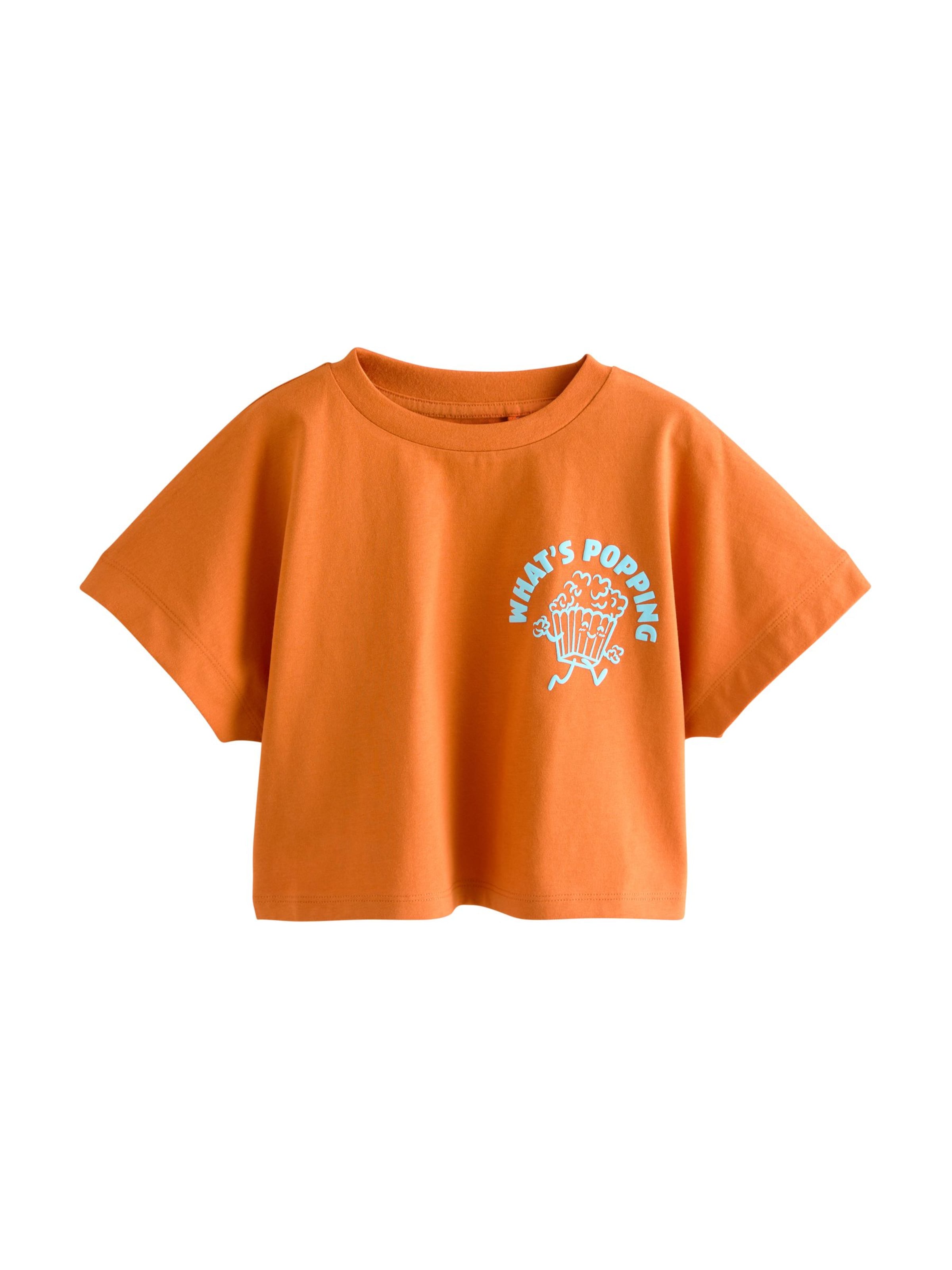 T-Shirt Next en orange : devant