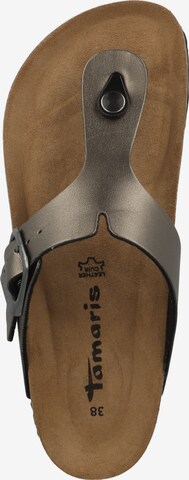 TAMARIS T-Bar Sandals in Grey