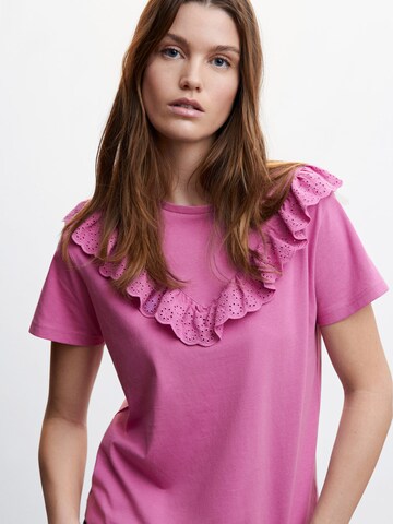 MANGO T-Shirt 'SWIZA' in Lila