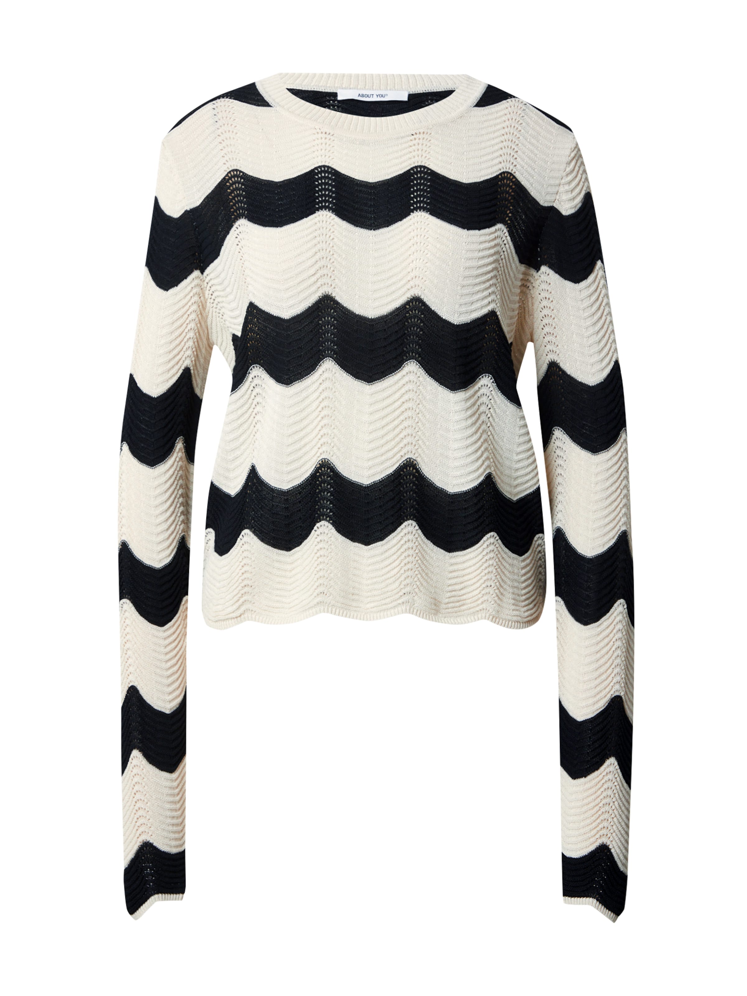 ABOUT YOU Sweater 'Senta' in Black: front