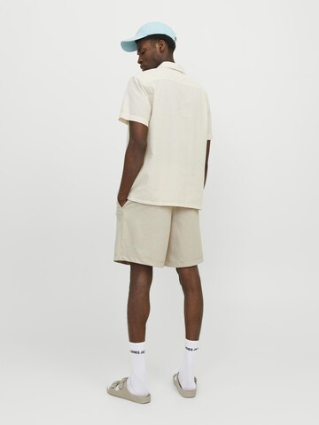 JACK & JONES Wide Leg Lærredsbukser i beige