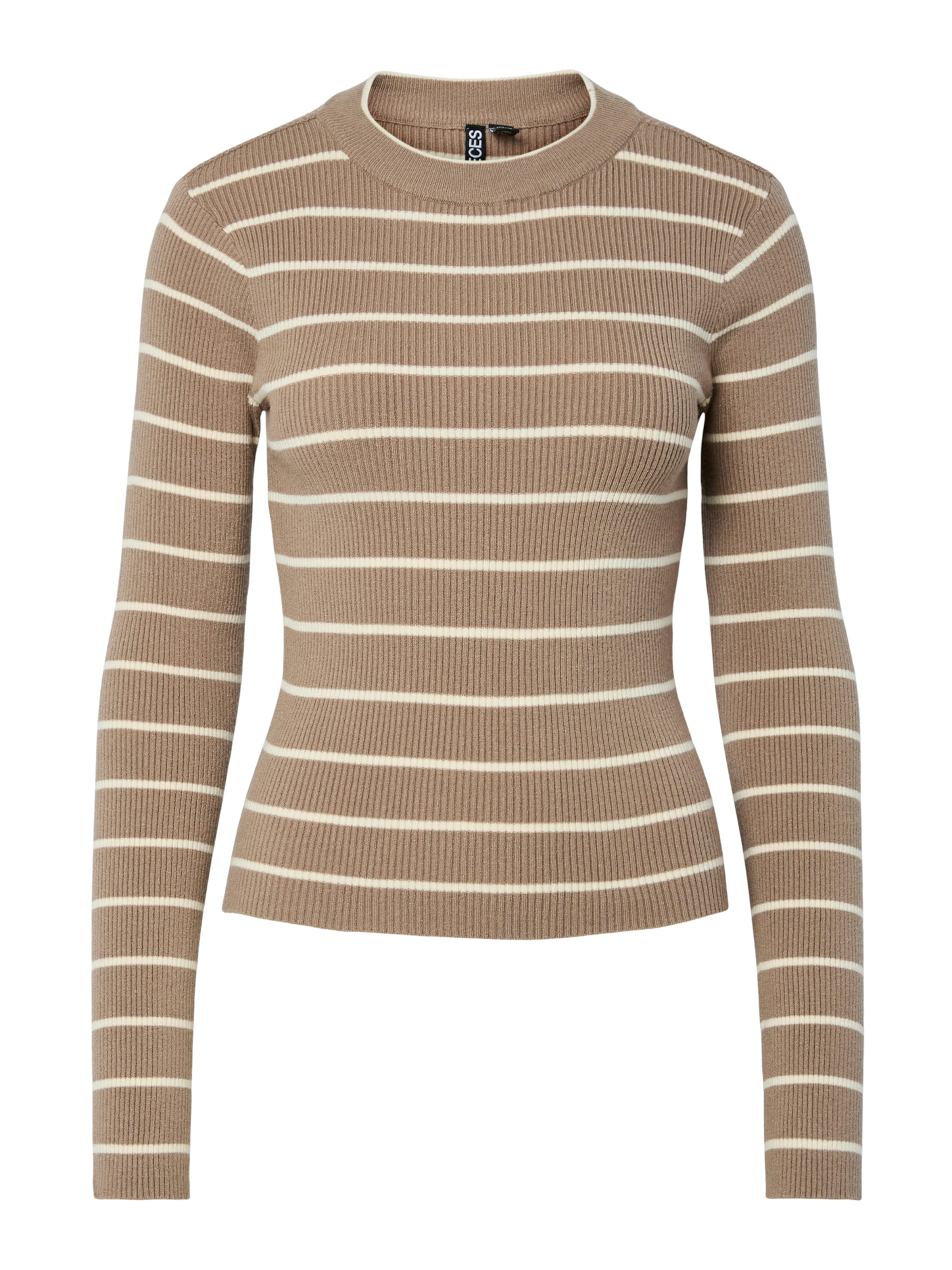 PIECES Pulover | siva barva: sprednja stran