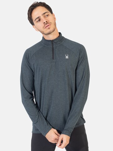 Sweat de sport Spyder en noir : devant