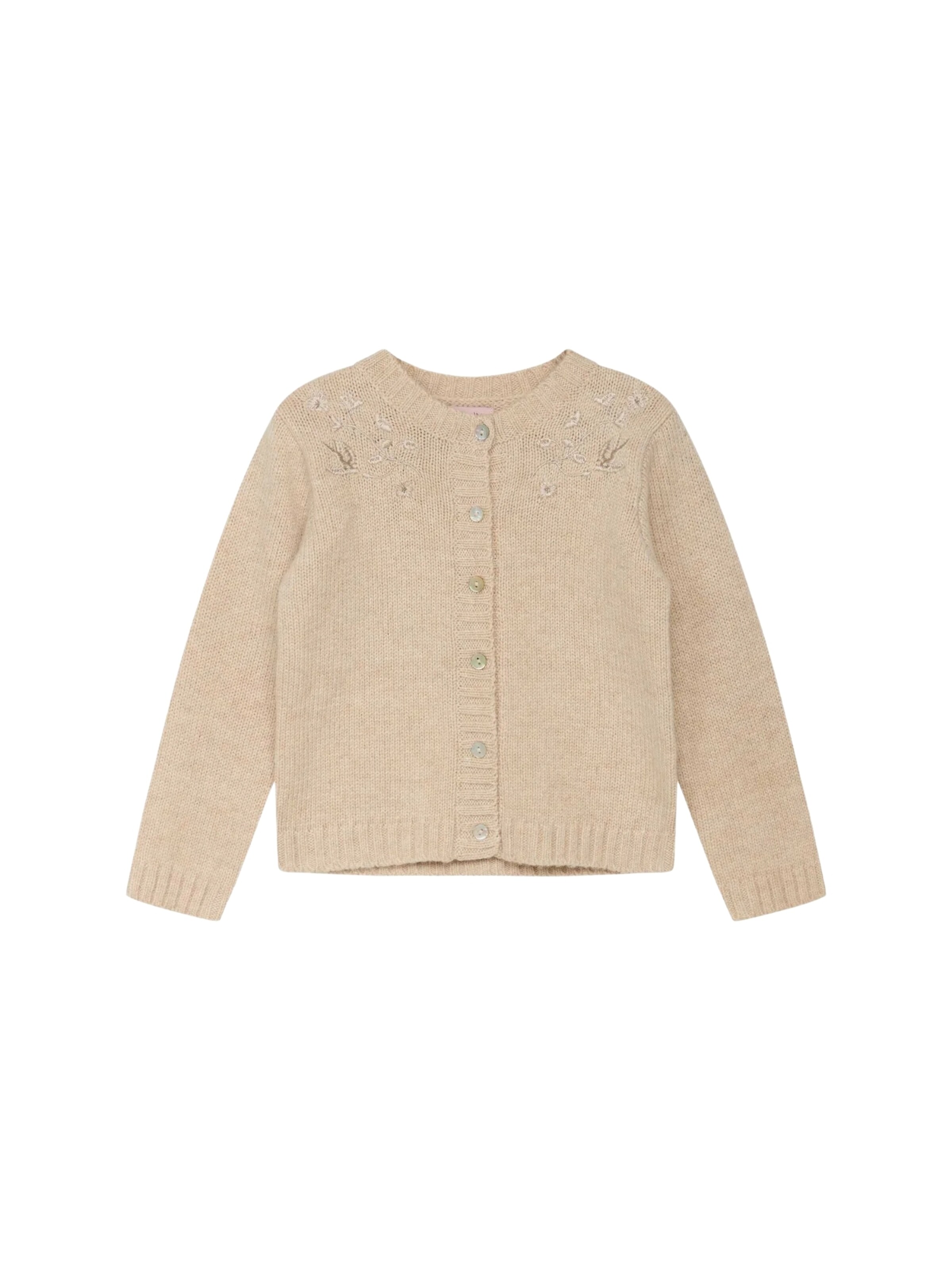 NOA NOA miniature Strickjacke 'Faisa' in Beige: Vorderseite