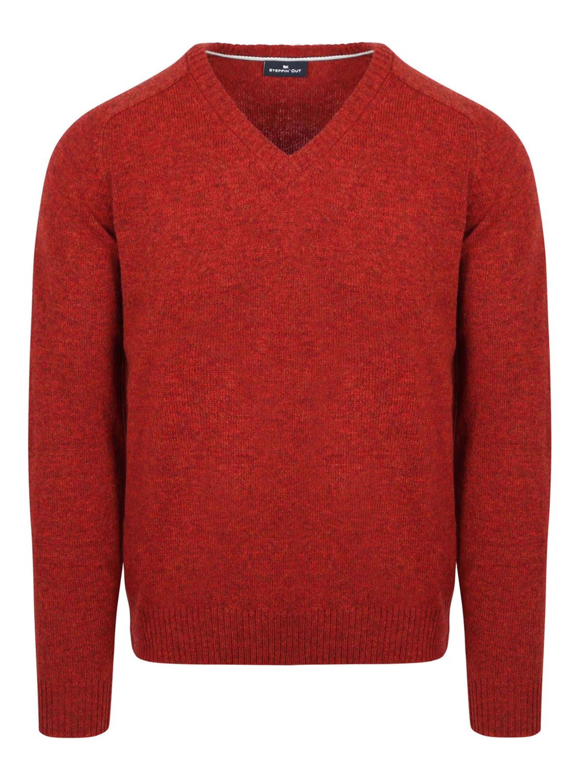 Steppin' out Trui in Rood: voorkant