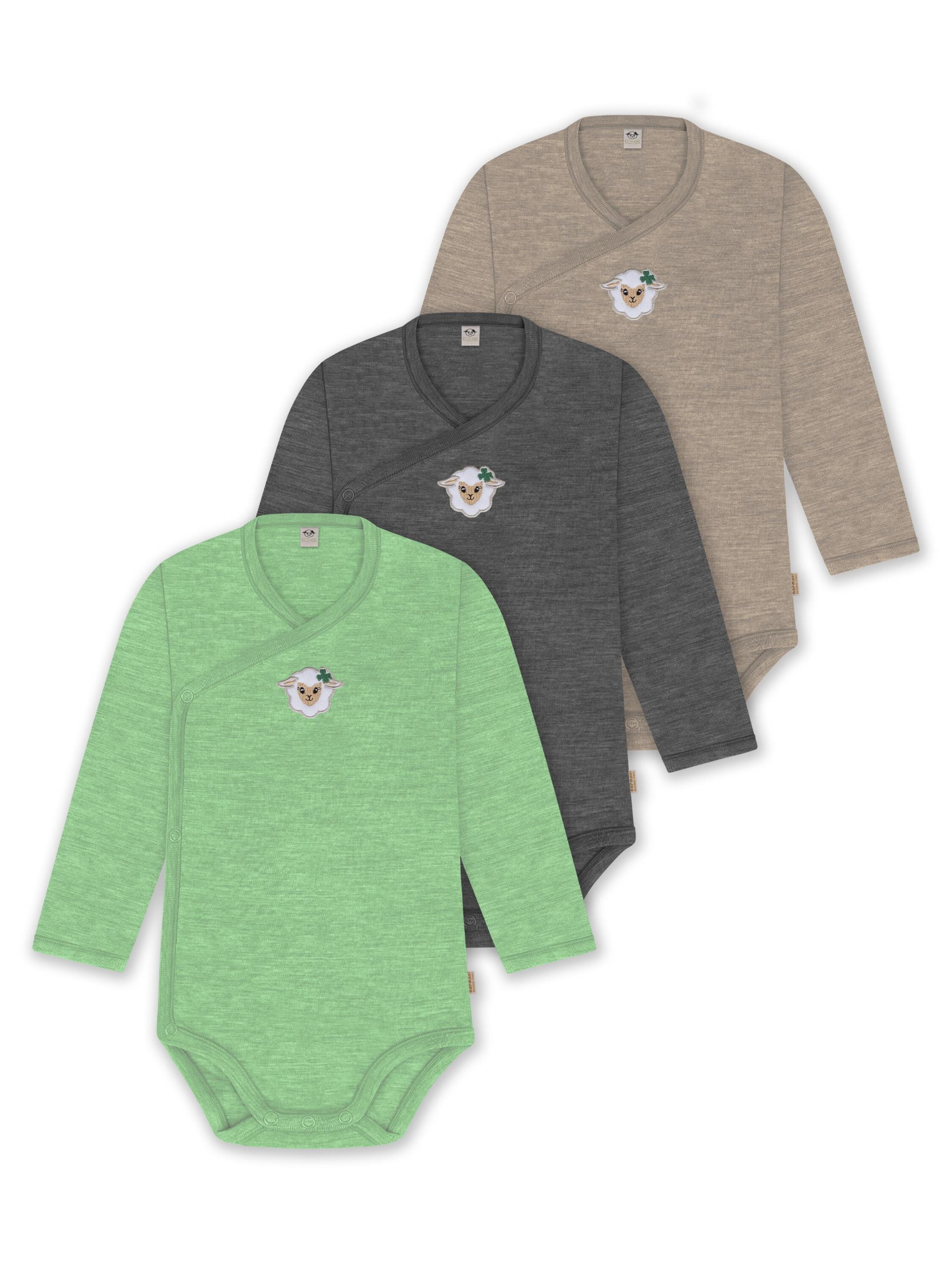 Barboteuse / body normani en beige : devant