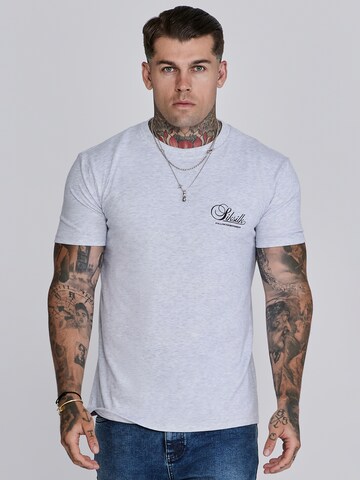 Maglietta 'Marl' di SikSilk in grigio: frontale