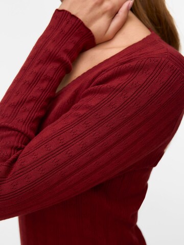 VERO MODA Sweater 'VMWILLOW ' in Red