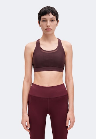 Fabletics Bustier Sport bh in Rood: voorkant