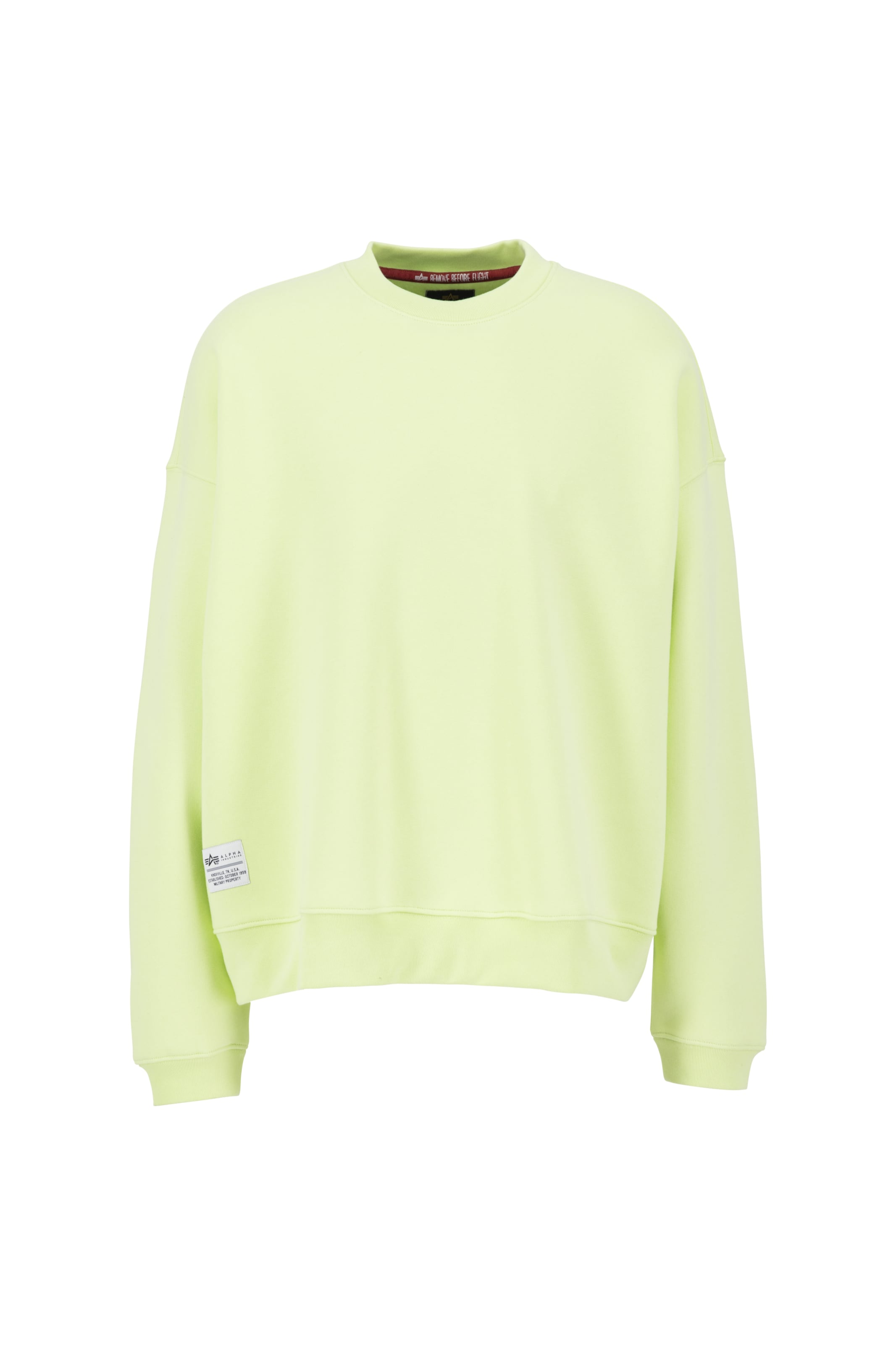 ALPHA INDUSTRIES Sweatshirt in Grün: Vorderseite