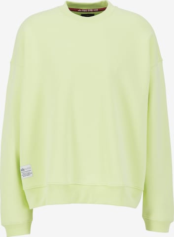 ALPHA INDUSTRIES Sweatshirt in Grün: Vorderseite