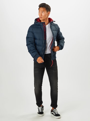 INDICODE JEANS Regular fit Vinterjacka 'Adrian' i blå