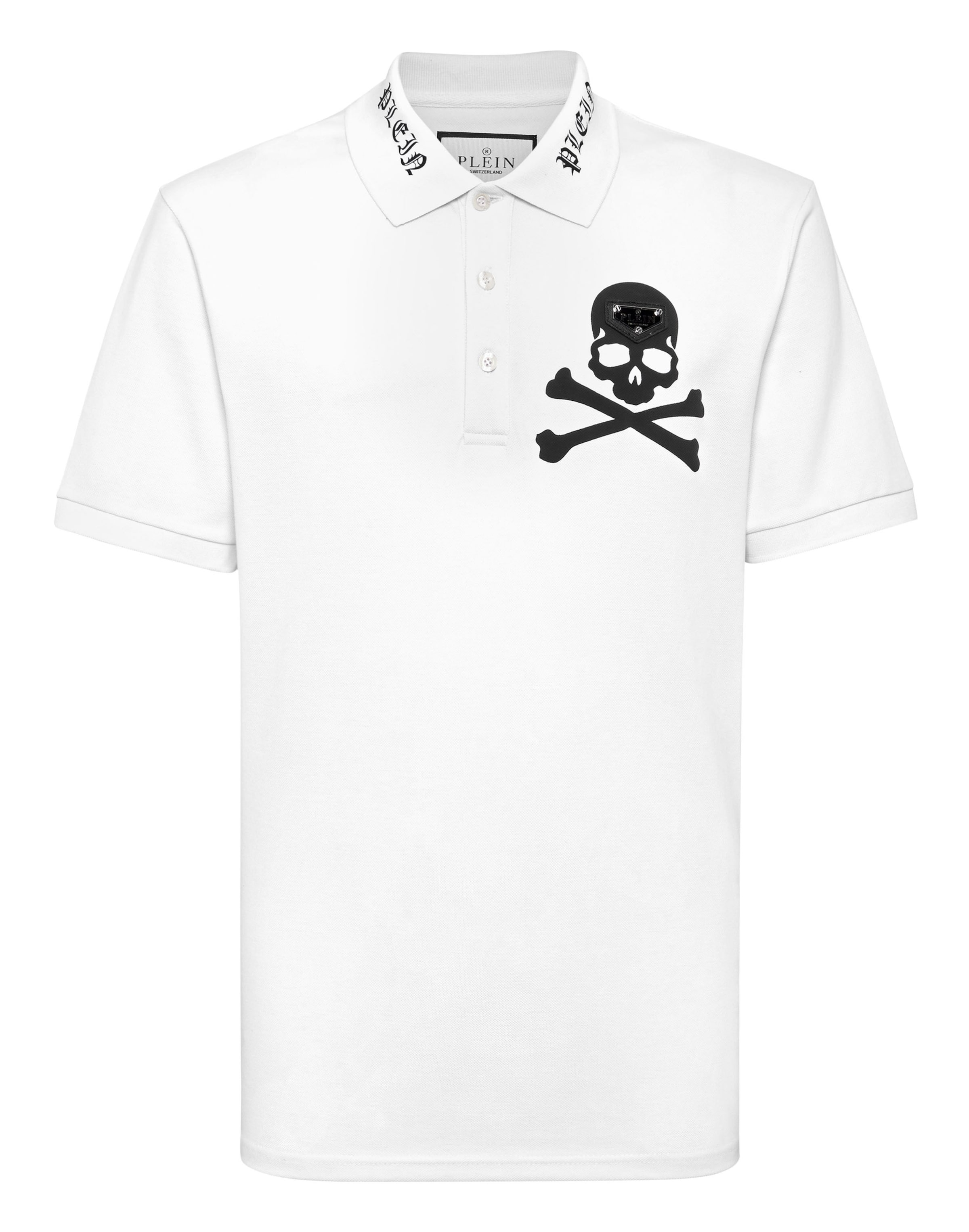 Philipp Plein Shirt in Wit: voorkant