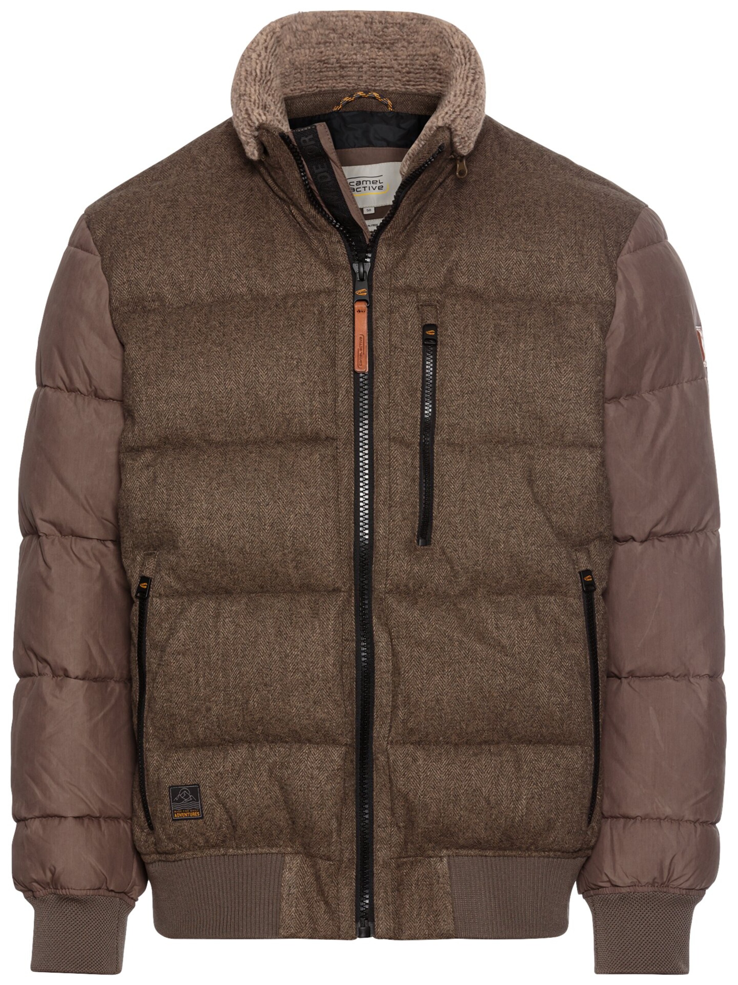 CAMEL ACTIVE Blouson mit Stehkragen in Braun: Vorderseite
